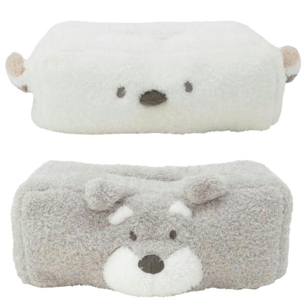 ティッシュカバー シマエナガ・シュナウザー 犬雑貨/犬グッズ/柴犬/ぬいぐるみ/ほわほわ/アニマル/...