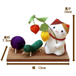 三毛猫と柴犬のお盆飾り ハンドメイド・お盆・仏...の詳細画像3