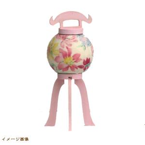 小さな木製パステル盆提灯(ちょうちん)一対 ハ...の詳細画像5