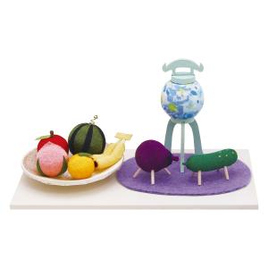 小さなパステル盆飾りお供えセット ハンドメイド...の詳細画像1