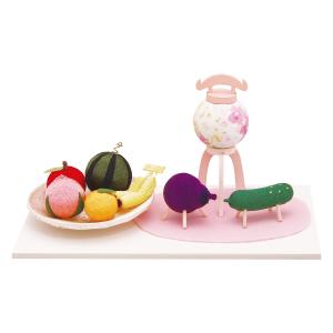 小さなパステル盆飾りお供えセット ハンドメイド...の詳細画像2