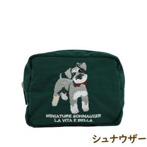 刺繍ポーチ シュナウザー/コーイケル/柴犬/プ...の詳細画像1