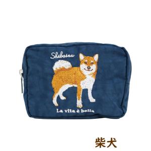 刺繍ポーチ シュナウザー/コーイケル/柴犬/プ...の詳細画像3