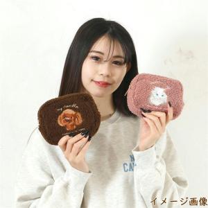 在庫限り ボア刺繍ポーチ シュナウザー/コーギ...の詳細画像5