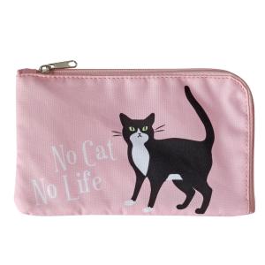在庫限り　マスクポーチ ハチワレ ピンク 猫雑貨・ネコグッズ・ねこ・CAT