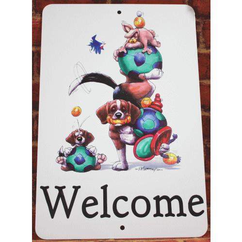 在庫限り　ウェルカムプレート　ビーグル　輸入雑貨　犬雑貨　犬グッズ ウェルカムボード