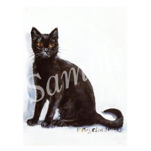 在庫限り　グリーティングカード Ruth　Black Cat　 輸入雑貨　猫雑貨　ねこグッズ