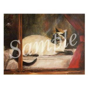 在庫限り　グリーティングカード Siamese　Window　輸入雑貨　猫雑貨　ねこグッズ