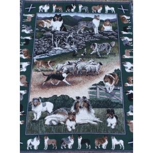 在庫限り ゴブラン織り タペストリー コリー ...の詳細画像1