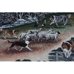 在庫限り ゴブラン織り タペストリー コリー ...の詳細画像3