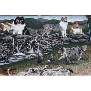 在庫限り ゴブラン織り タペストリー コリー ...の詳細画像4