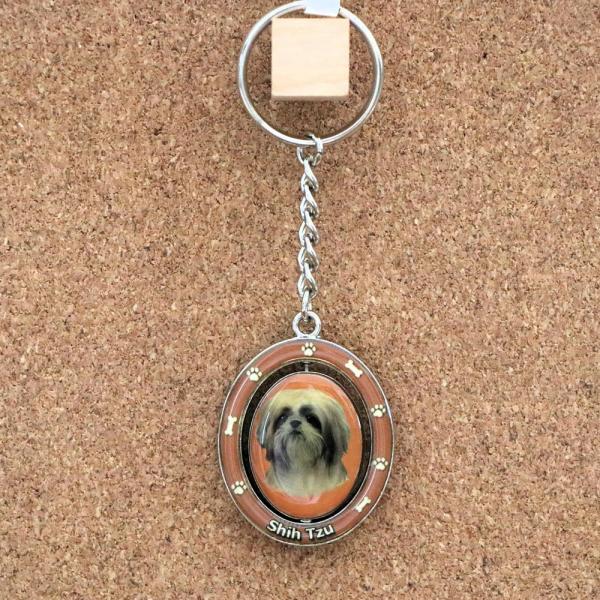 在庫限り　スピン　ドッグキーチェーン　シーズー　輸入雑貨　犬雑貨　犬グッズ