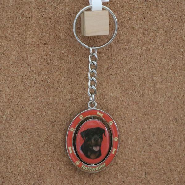 在庫限り　スピン　ドッグキーチェーン　ロットワイラー　輸入雑貨　犬雑貨　犬グッズ