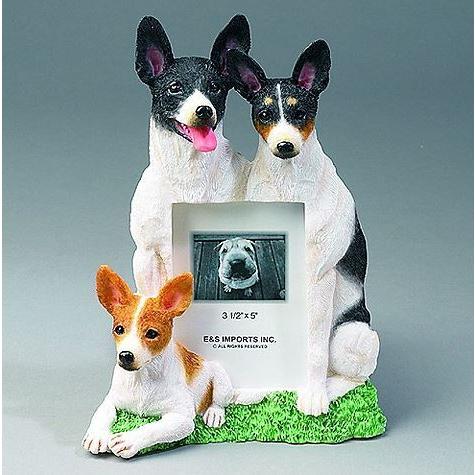 在庫限り　フィギュアフォトフレーム・ファミリー ラット・テリア　輸入雑貨　犬雑貨　犬グッズ
