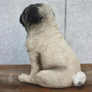 在庫限り フィギュア ドッグ パグ/お座り 輸...の詳細画像2