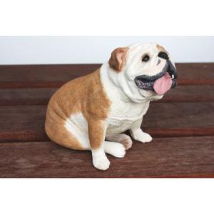 在庫限り フィギュア ドッグ ブルドッグ/お座...の詳細画像1