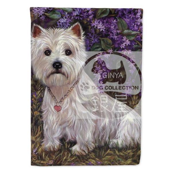 在庫限り　【N】ガーデンフラッグ　ウエスト・ハイランド・ホワイト・テリア/ウエスティ  Lily &amp;...