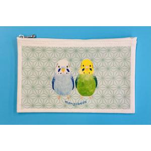 フラットポーチ 和柄ことりシリーズ 鳥 雑貨・...の詳細画像2