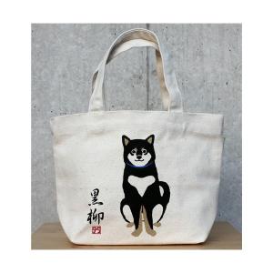 柴犬ワンポイント刺繍付き ふわふわハンカチ しばとさくら 犬雑貨・犬