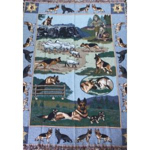 在庫限り ゴブラン織り タペストリー シェパー...の詳細画像1