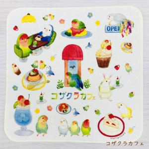 ☆ハンカチ☆レトロSHOPシリーズ 鳥雑貨・こ...の詳細画像3