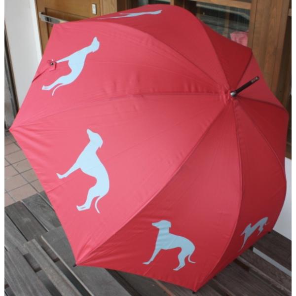 在庫限り　婦人傘長傘　ウォーキング・スティック・アンブレ グレーハウンド　No2 犬雑貨　犬グッズ　...