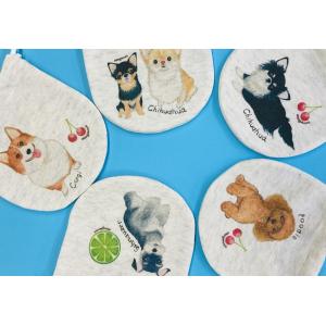 ミニ巾着　わんちゃんシリーズ　犬雑貨・犬グッズ・プードル・チワワ・シーズー・シュナウザー・柴犬・コーギー・フレブル
