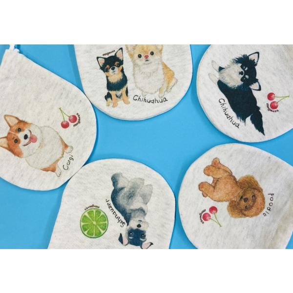 ミニ巾着　わんちゃんシリーズ　犬雑貨・犬グッズ・プードル・チワワ・シーズー・シュナウザー・柴犬・コー...