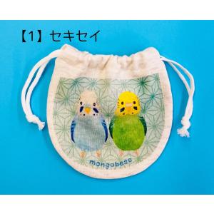 ミニ巾着 和柄ことりシリーズ 鳥雑貨・ことりグ...の詳細画像1