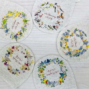ミニ巾着 だけのリース 鳥雑貨・ことりグッズ/セ...の商品画像