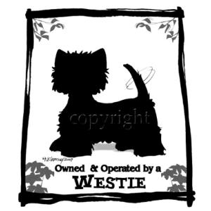 MCドッグシルエット Tシャツ　ウエスティ　輸入雑貨　犬雑貨　犬グッズ