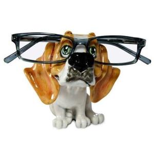フィギュア　グラススタンド ビーグル 犬雑貨・犬グッズ・輸入雑貨・眼鏡置き・メガネスタンド