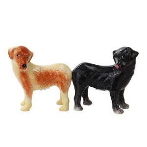 ソルト＆ペッパー　Standingラブラドール　ブラック＆イエロー　輸入雑貨   犬雑貨　犬グッズ｜ginya