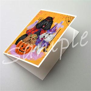 在庫限り　ハロウィンカード　プードル Halloween　輸入雑貨　犬雑貨　犬グッズ