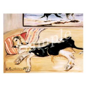 在庫限り　グリーティングカード Ruth　サルーキ　Sleep　 輸入雑貨　犬雑貨　犬グッズ