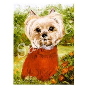 在庫限り　グリーティングカード Ruth　ヨークシャー・テリア 　Sweater　輸入雑貨　犬雑貨　犬グッズ