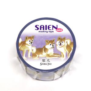 在庫限り マスキングテープ 柴犬 犬雑貨・クラフトの詳細画像1