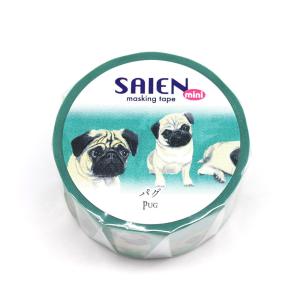 在庫限り マスキングテープ パグ 犬雑貨・クラフトの詳細画像1