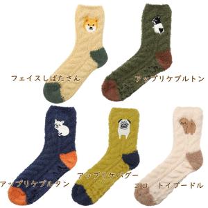 ルームソックス　しばたさん・ブルトン・ブルタン・パグー・トイプードル　