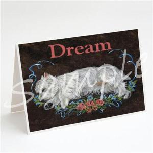 在庫限り　グリーティングカード　ウエスト・ハイランド・ホワイト・テリア/ウエスティ Dream　輸入雑貨　犬雑貨　犬グッズ