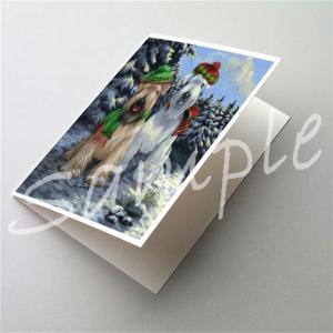 在庫限り　クリスマスカード　ウィートン・テリア Christmas Snowdog　輸入雑貨　犬雑貨　犬グッズ