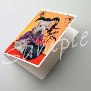 在庫限り　ハロウィンカード　ウィートン・ テリア Halloween　輸入雑貨　犬雑貨　犬グッズ