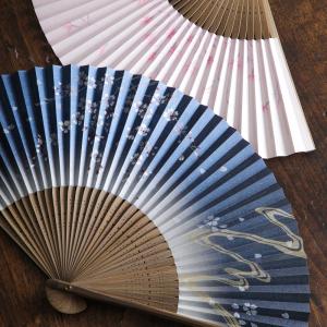 扇子 レディース 女物紙扇子 大西常商店 撫子 夜桜 水辺の小菊 白椿 京扇子 四季 京都 ぎんやんま