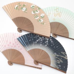 扇子 レディース 女物紙扇子 大西常商店 撫子...の詳細画像1