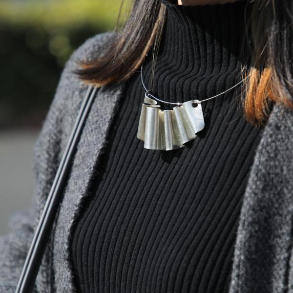 錫 ドレープネックレス 大寺幸八郎商店 首飾り 富山県高岡市 日本製 京都 ぎんやんま xmas1 ...