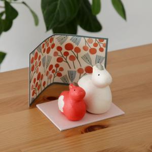 午 たたら飾り 白 26-03 / 瀬戸焼 2026年 令和8年 干支 陶器 置物