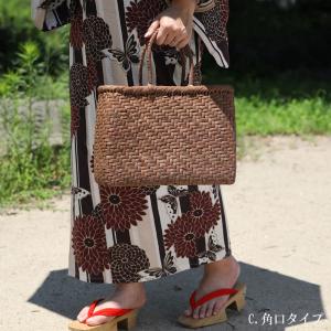 純国産 山形県大井沢 山葡萄 かごバッグ 網代...の詳細画像3