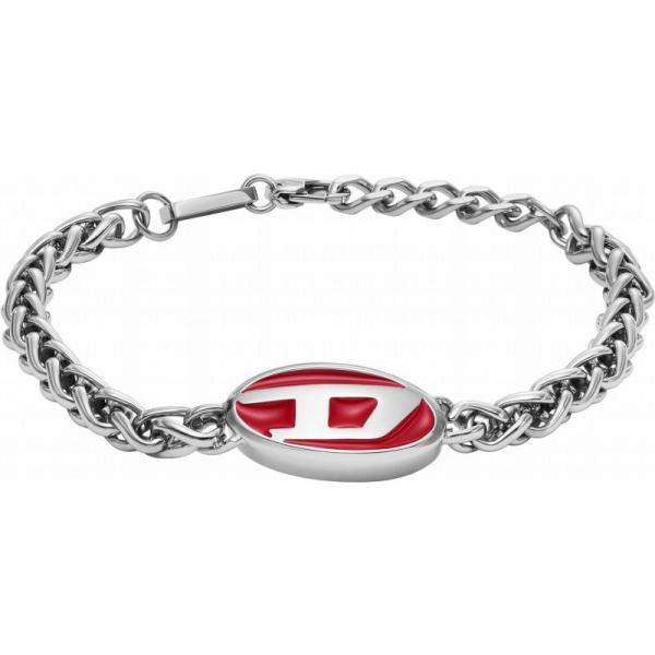 ディーゼル DIESEL アクセサリー ブレスレット メンズ シルバー ステンレススチール STEE...