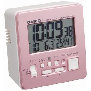 CASIO CLOCK カシオ クロック デジタル電波目覚まし時計 日付表示 温・湿度表示付 DQD...