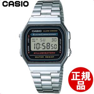 CASIO カシオ A168WA-1A2WJR スタンダード メタルバンド 日常生活防水 見やすいデジタル表記｜